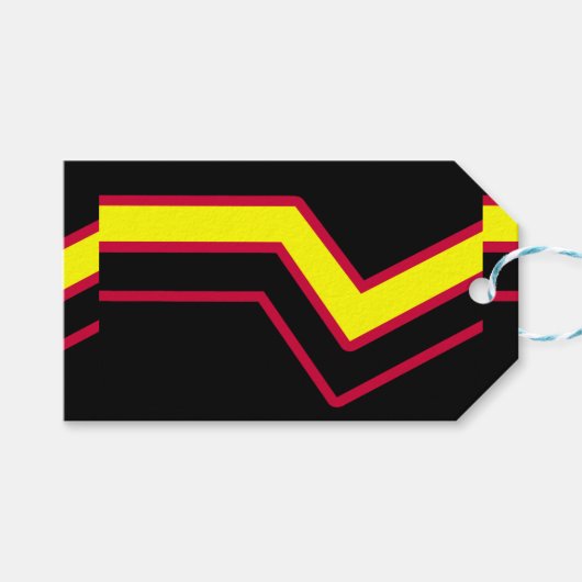 Rubber / Latex Pride Vlag Cadeaulabel (Voorkant (Horizontaal))