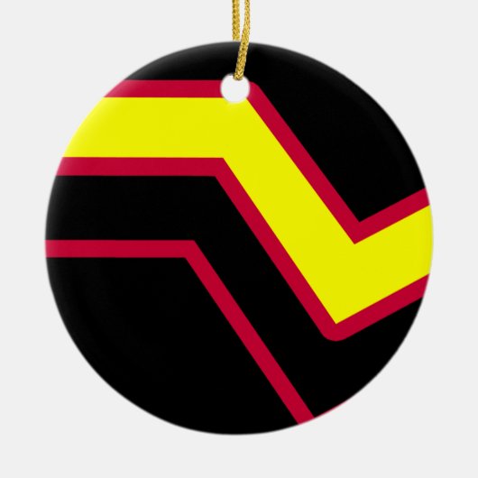 Rubber / Latex Pride Vlag Keramisch Ornament (Voorkant)