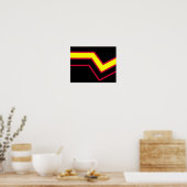Rubber / Latex Pride Vlag Poster (Keuken)