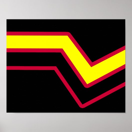 Rubber / Latex Pride Vlag Poster (Voorkant)
