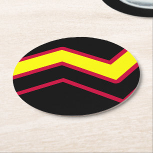 Rubber / Latex Pride Vlag Ronde Kartonnen Onderzetter