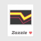 Rubber / Latex Pride Vlag Sticker (Vel)