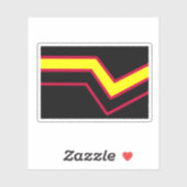 Rubber / Latex Pride Vlag Sticker (Vel)
