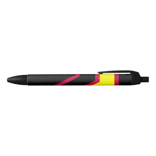 Rubber / Latex Pride Vlag Zwarte Inkt Pen (Bovenkant)