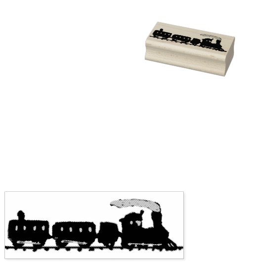 Rubber met zegeltje Choo Choo Train Rubberstempel (Gestempeld)