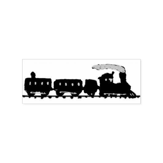 Rubber met zegeltje Choo Choo Train Rubberstempel (Afrduk)