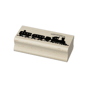 Rubber met zegeltje Choo Choo Train Rubberstempel