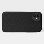 Rubber nieuwe band zwart Case-Mate iPhone case (Achterkant (horizontaal))