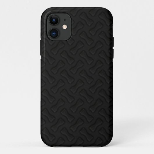 Rubber nieuwe band zwart Case-Mate iPhone case (Achterkant)