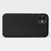 Rubber nieuwe band zwart Case-Mate iPhone case (Achterkant (horizontaal))