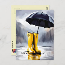Rubber Rain Boots, Briefkaart na doortocht, Briefk
