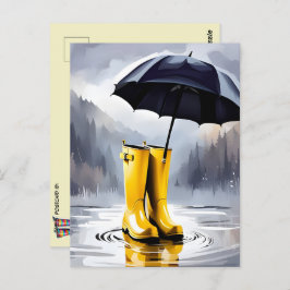 Rubber Rain Boots, Briefkaart na doortocht, Briefk