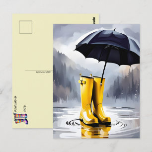 Rubber Rain Boots, Briefkaart na doortocht, Briefk