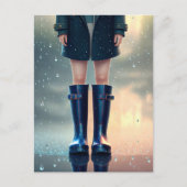 Rubber Rain Boots, postkruising Briefkaart (Voorkant)