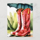 Rubber Rain Boots, postkruising Briefkaart (Voorkant)