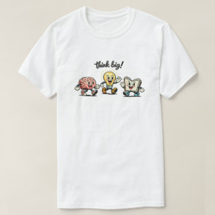 Rubber Slang Cartoon Denk Groot T-shirt