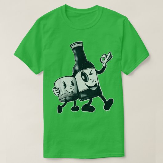 Rubber slangtoon Bourbon plezier T-shirt (Design voorkant)