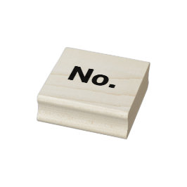 Rubber Stamp 2" x 2": No. Rubberstempel
