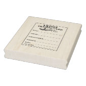 Rubber Stamp Artist Trading Kaart Terug Hoog Rubberstempel (Stempel)