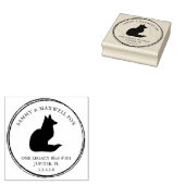 Rubber Stamp Gepersonaliseerde Retour Adres Fox Th Rubberstempel (Gestempeld)
