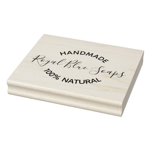 Rubber Stamp - Handgemaakte zeep Bedrijfsnaam Rubberstempel (Stempel)