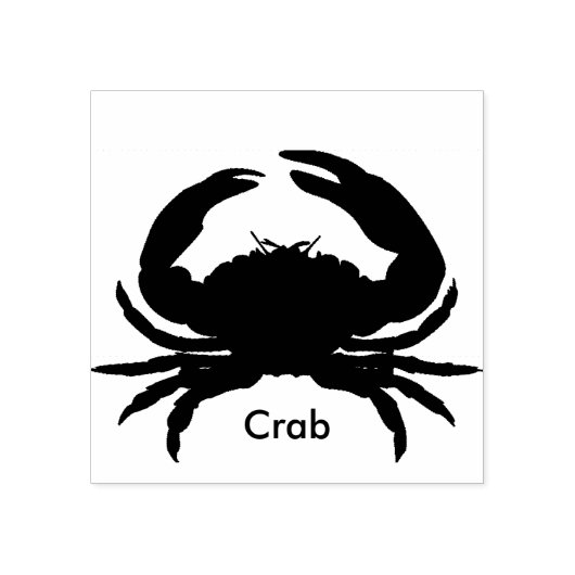 Rubber Stamp_ Krab II_Multi Kleuren _Ink Rubberstempel (Afrduk)