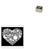Rubber Stamp - Lace Heart Rubberstempel (Gestempeld)