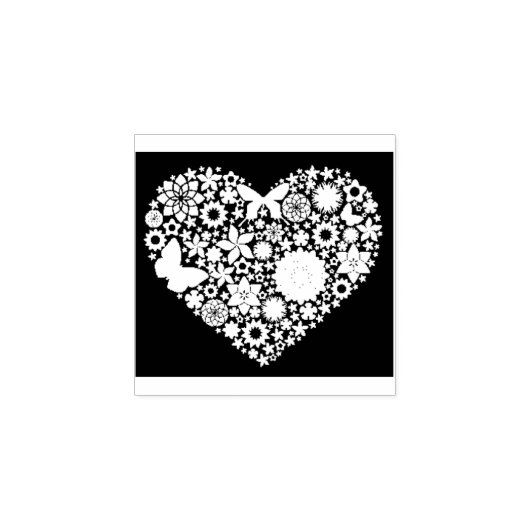 Rubber Stamp - Lace Heart Rubberstempel (Afrduk)