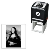 RUBBER STAMP : LEONARDO DA VINCI : DE Mona Lisa Zelfinktende Stempel (In situ)