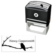 Rubber Stamp - Naam met kolibrie Zelfinktende Stempel (In situ)