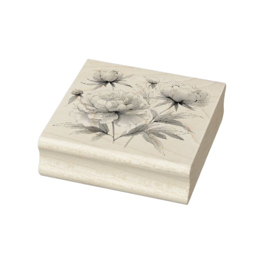 Rubber Stamp Peonies VAR01 Rubberstempel (Stempel)