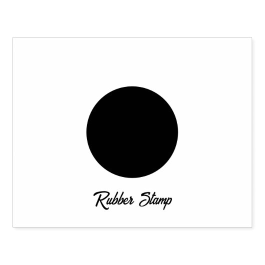 Rubber Stamp Slanke Gepersonaliseerde Cirkel Logo Rubberstempel (Afrduk)