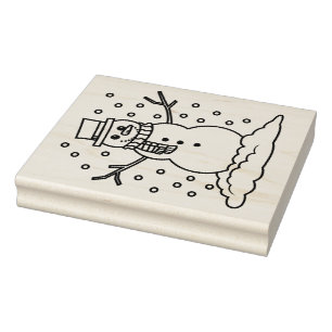 Rubber Stamp - Snowman Rubberstempel