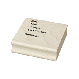 Rubber stamp voor vogelaarsdetails. rubberstempel