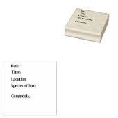 Rubber stamp voor vogelaarsdetails. rubberstempel (Gestempeld)
