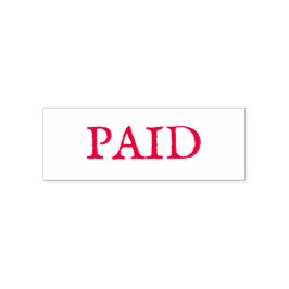 RUBBER STEMP : : BETAALD ZELFINKTENDE STEMPEL