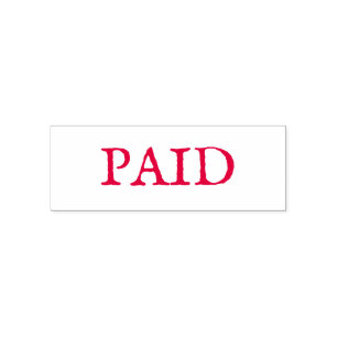 RUBBER STEMP :  : BETAALD  ZELFINKTENDE STEMPEL