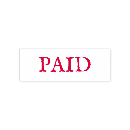 RUBBER STEMP :  : BETAALD  ZELFINKTENDE STEMPEL (Design)