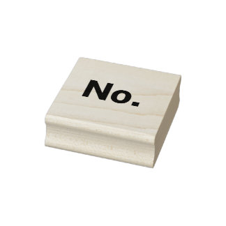 Rubber stempel 5 x 5 cm: Nee.
