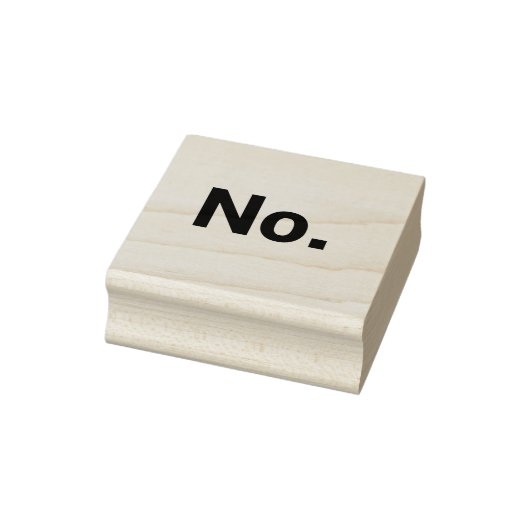 Rubber stempel 5 x 5 cm: Nee. (Stempel)