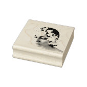 Rubber stempel - bloem meisje afbeelding (Stempel)