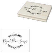 Rubber Stempel - Handgemaakte Zeep Bedrijfsnaam (Gestempeld)