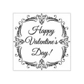 Rubber stempel happy valentijnsdag (Afrduk)