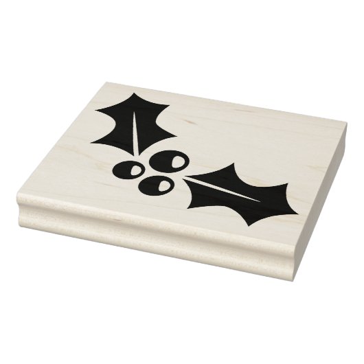 Rubber stempel - kerstHolly en bessen (Stempel)