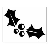 Rubber stempel - kerstHolly en bessen (Afrduk)