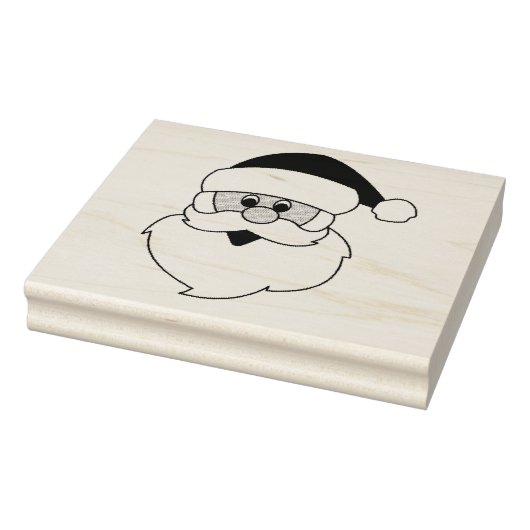 Rubber Stempel - Kerstman Gezicht (Stempel)