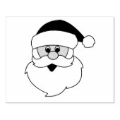 Rubber Stempel - Kerstman Gezicht (Afrduk)