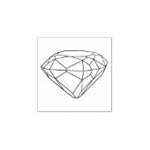 Rubber stempel met  Diamond (Afrduk)