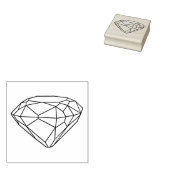 Rubber stempel met  Diamond (Gestempeld)
