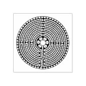 Rubber stempel met  Labyrint (Afrduk)
